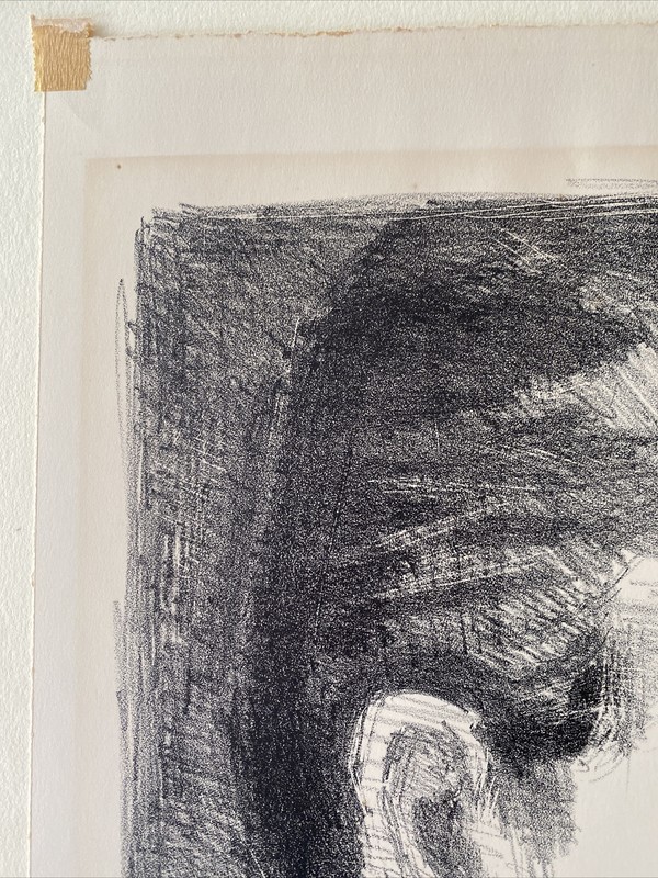 Raphael Soyer (American 1884-1987) "Head of a Girl" 1960 AAA Signed Lithograph gallery