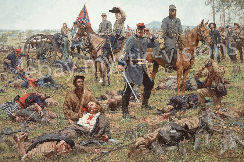 Bradley Schmehl THE GRIM HARVEST OF WAR S/N Civil War Art Print Retail $195