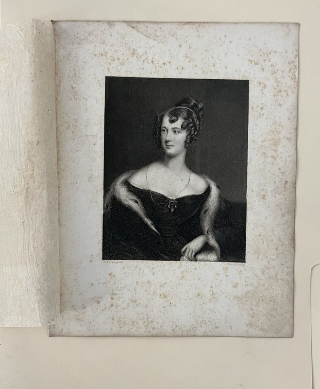 Adelaide Russell First Wife Of Lord John Russell Engraving Mid 1800’s