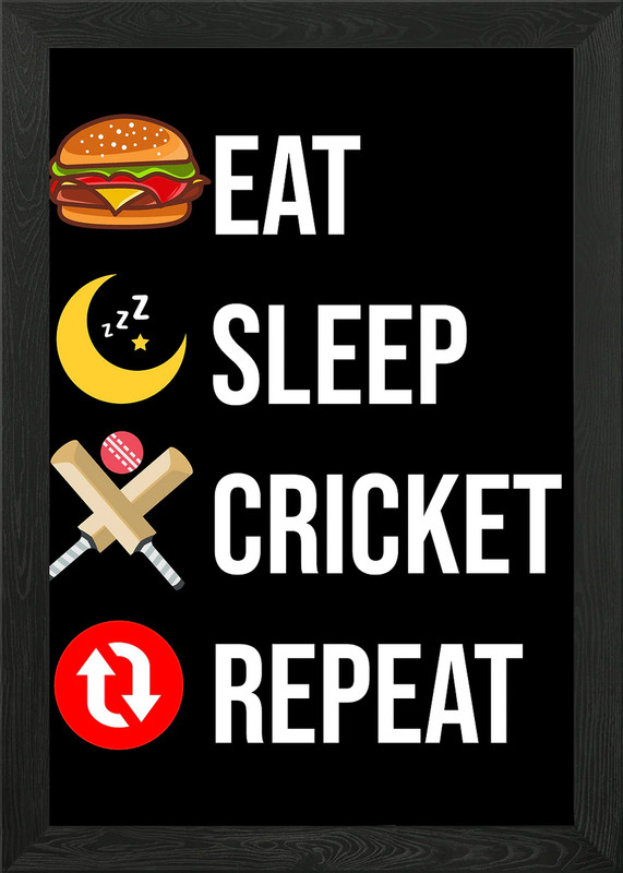 Cricket Sport Framed Wall Art Poster Canvas Print Picture