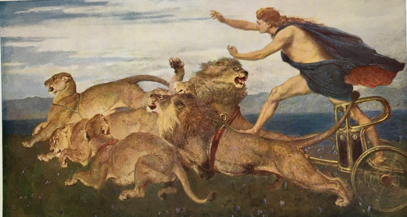 Phoebus Apollo by Briton Riviere – Antique Print 1930