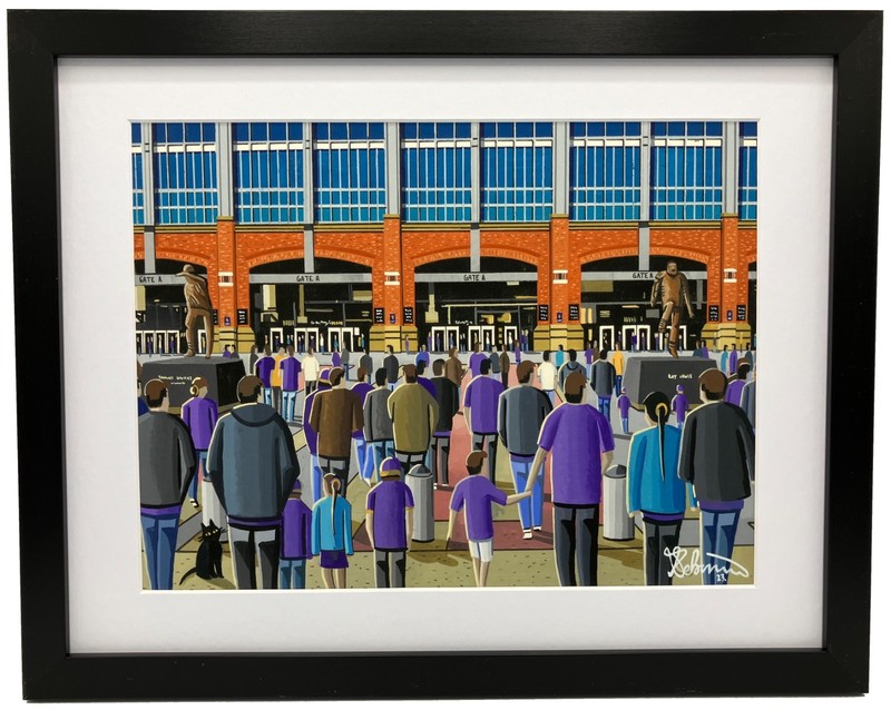 Baltimore. Framed American Football Stadium. Raven Art Print. 14″ x 11″ Frame