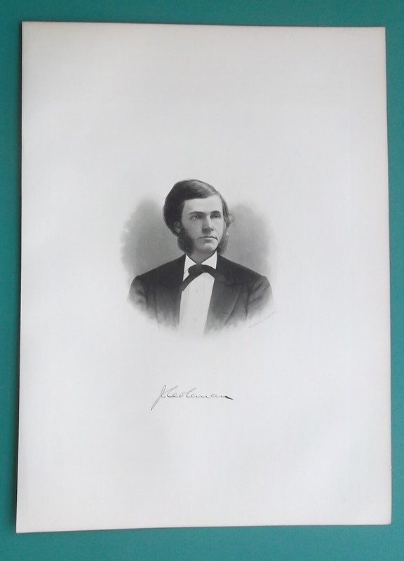 JAMES COLEMAN Wisconsin District Attorney & Postmaster - 1877 Antique Print