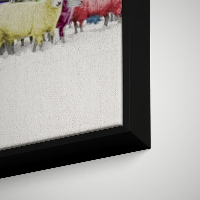 Artographie - Rainbow Sheep - Art Print on Paper or Canvas gallery