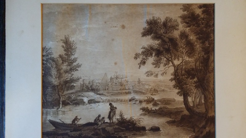 1802 ANTIQUE MEZZOTINT - CLAUDE LORRAIN - RICHARD EARLOM - JOSIAH BOYDELL gallery