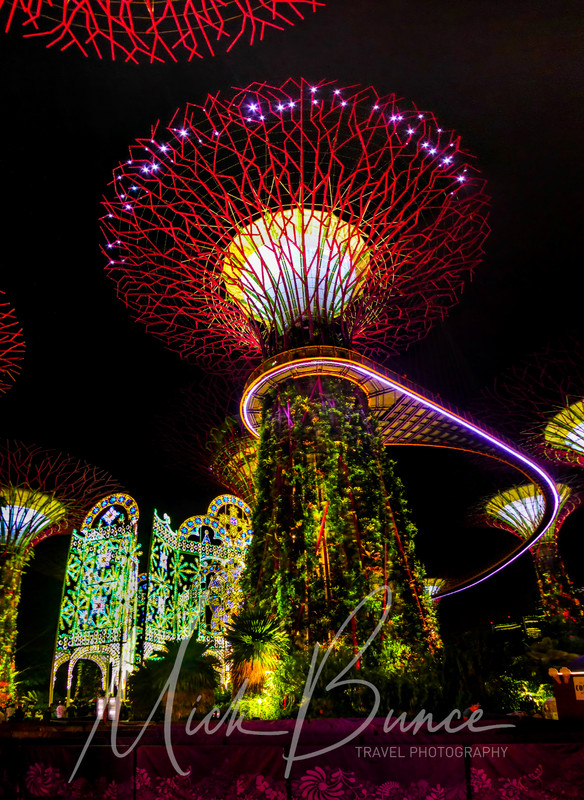 Wall Art «Skywalk, Garderns by the bay» Singapore A4 Print