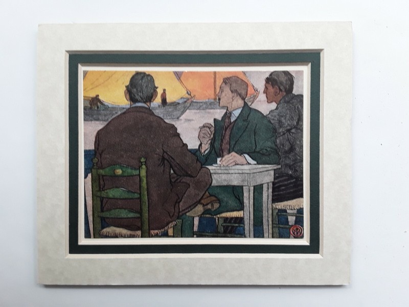 Edward Penfield, Artist – Great Patched Sails, Holland Sketches – Print 1907
