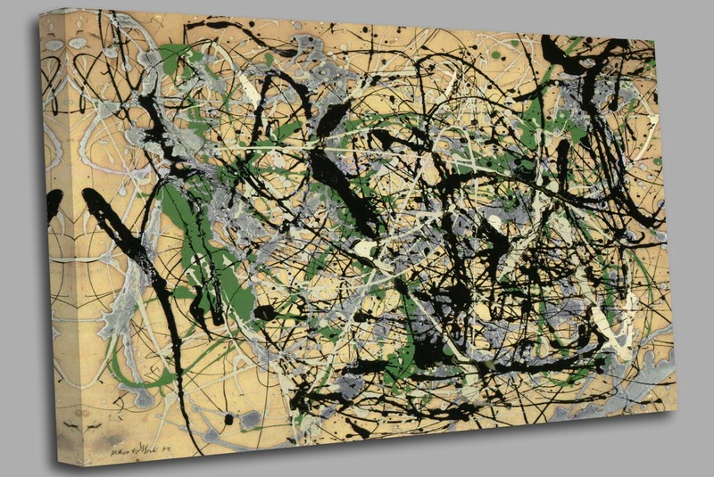 Jackson pollock Canvas Wall Art Picture Print gallery