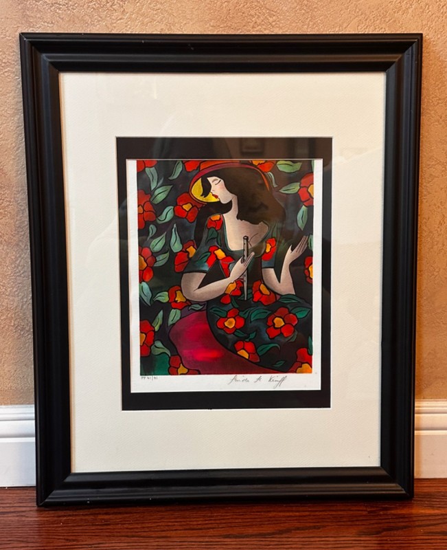 Linda Le Kinff Printers Proof Serigraph Pencil Signed Orage, Ltd Ed #41/41 RARE