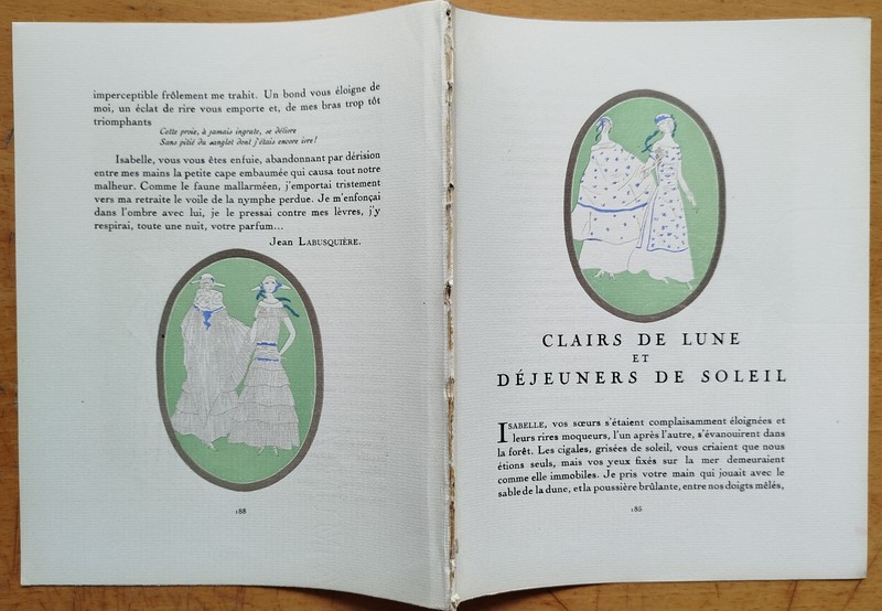 Clairs de Lune by Mario Simon – Art Deco Gazette de Bon Ton Pochoir – 1920