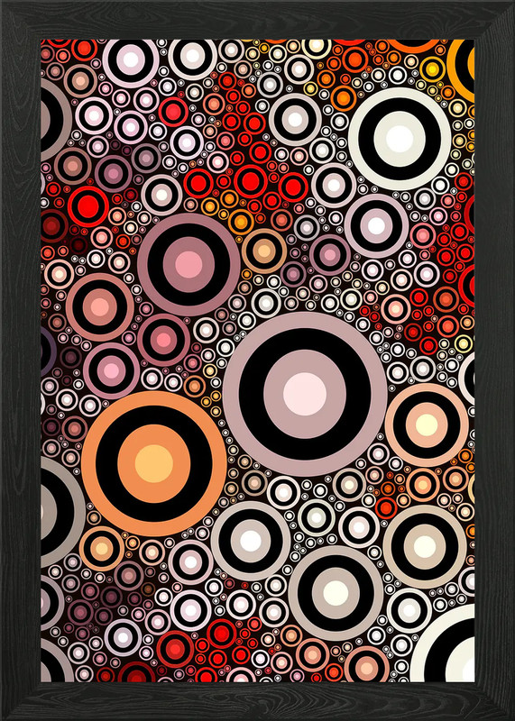 Abstract Geometric Art 4 Framed Wall Art Poster Canvas Print Picture