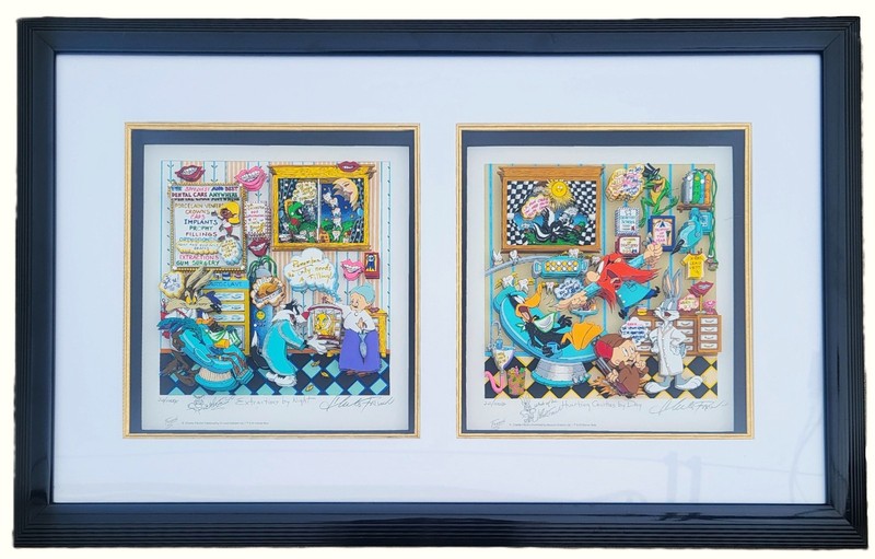 3D POP ART "Hunting Cavities" "Extractions" DOUBLE APERTURE Set CHARLES FAZZINO