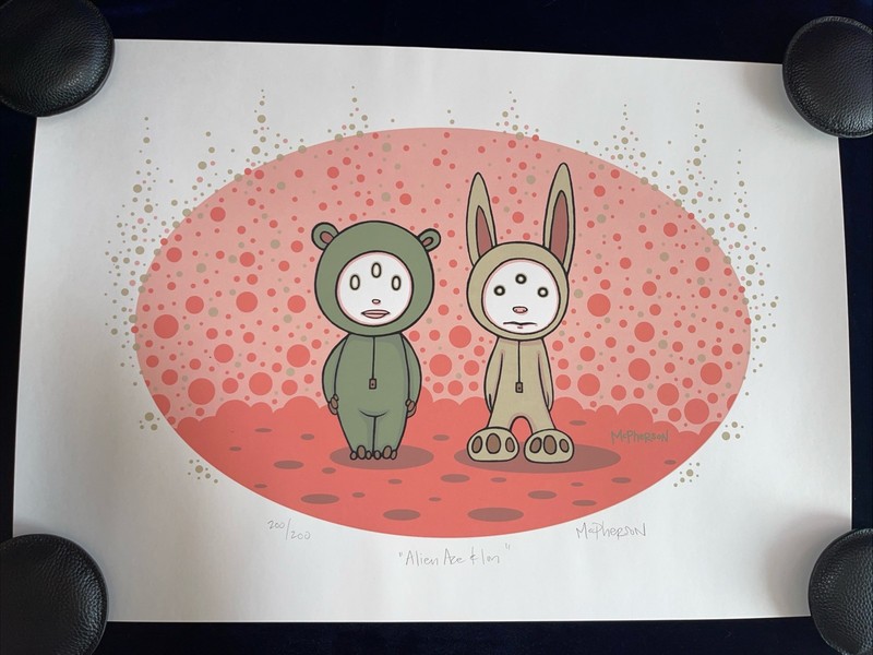 Tara McPherson Alien Ace & Ion Art Print Poster Signed #200/200 Built To Spill