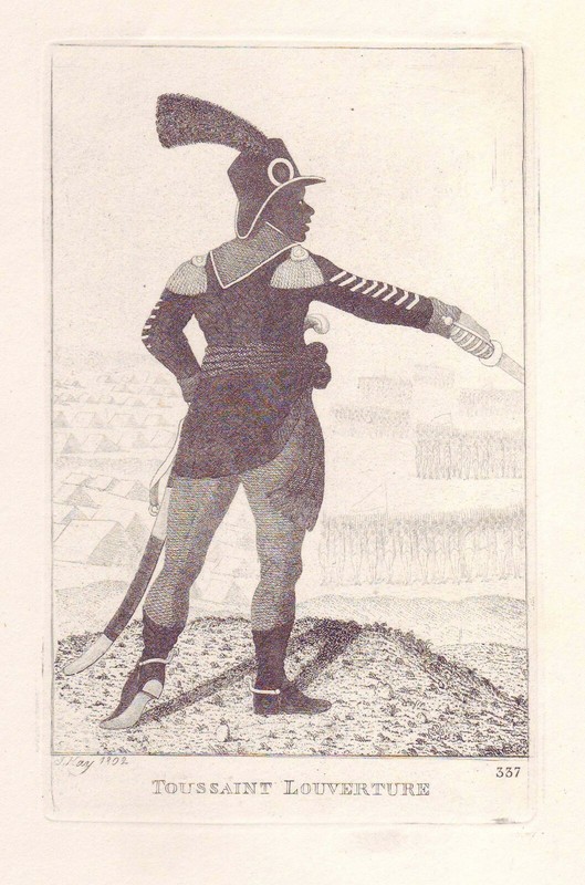 JOHN KAY Original Antique Etching. Toussaint Louverture, 1802