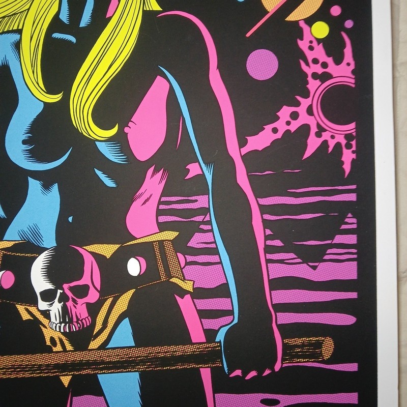 Silkscreen Art Print 18x24 LE #/25 Of 70 Rare JIM RUGG 2014 DRAGON KILLER UV gallery