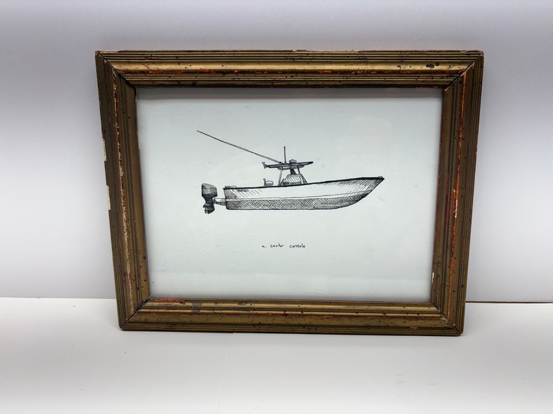 Framed Print – Center Console Fishing Boat