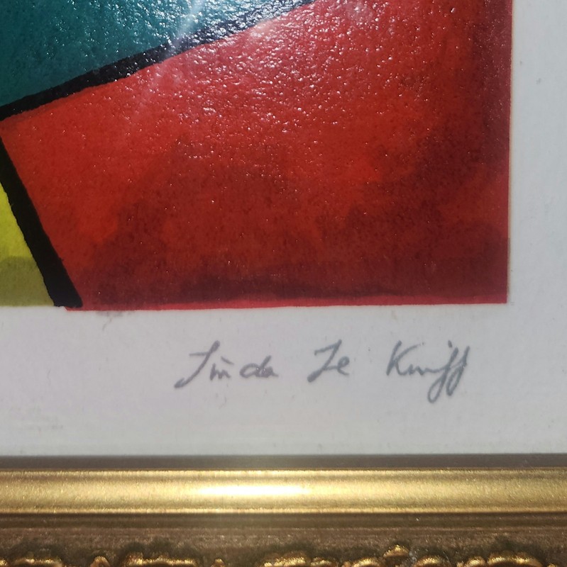 Linda Le Kniff 2x Signed & Framed "Debbie" Serigraph Bundle (7" x 8.75") gallery