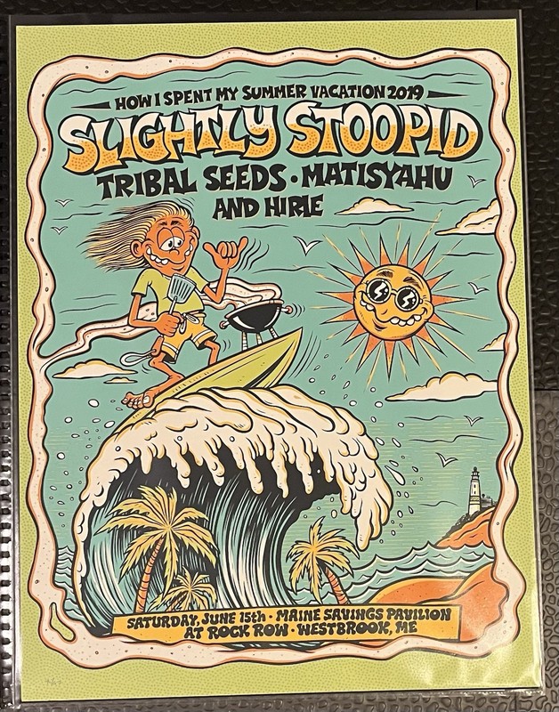Slightly Stoopid Westbrook ME June 15 2019 Poster Tribal Seeds Hirie Vacation