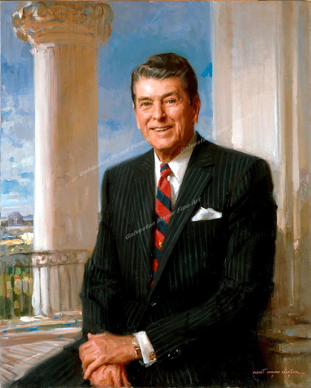 portrait of Ronald Reagan by Everett Raymond Kinstler – Giclee Print