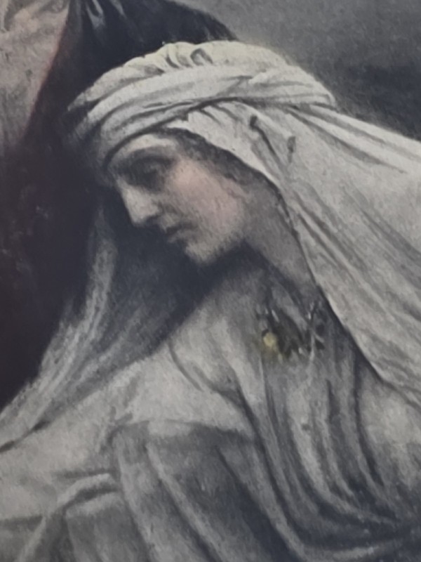 VTG ANTIQUE 1906 ART PRINT THE RETURN FROM CALVARY CHRIST ARTIST HERBERT SCHMALZ gallery