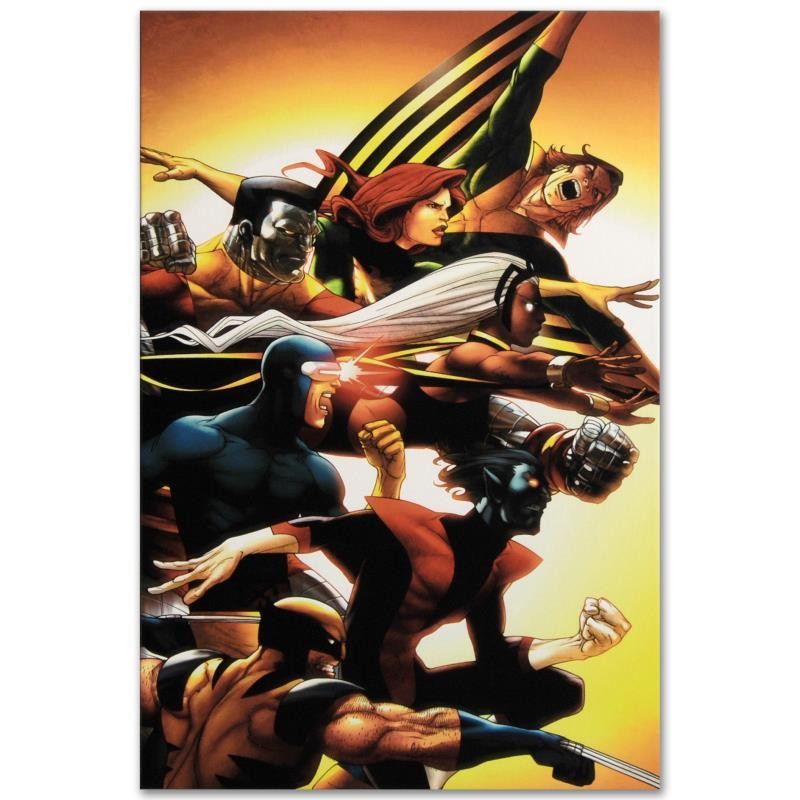 Marvel Comics Uncanny X-Men First Class #5 #’d Canvas Roger Cruz, COA