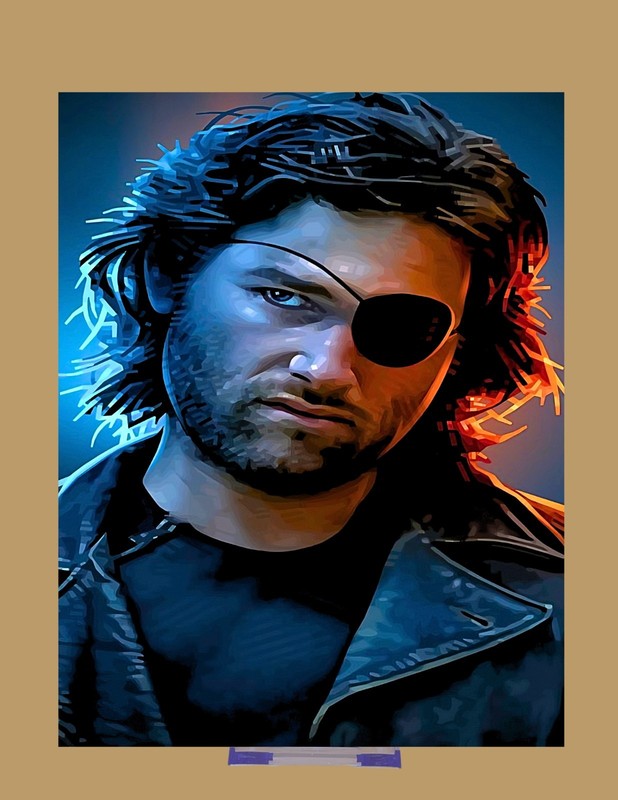Snake Plissken Escape From New York Art Print 8.5×11 Wall Decor
