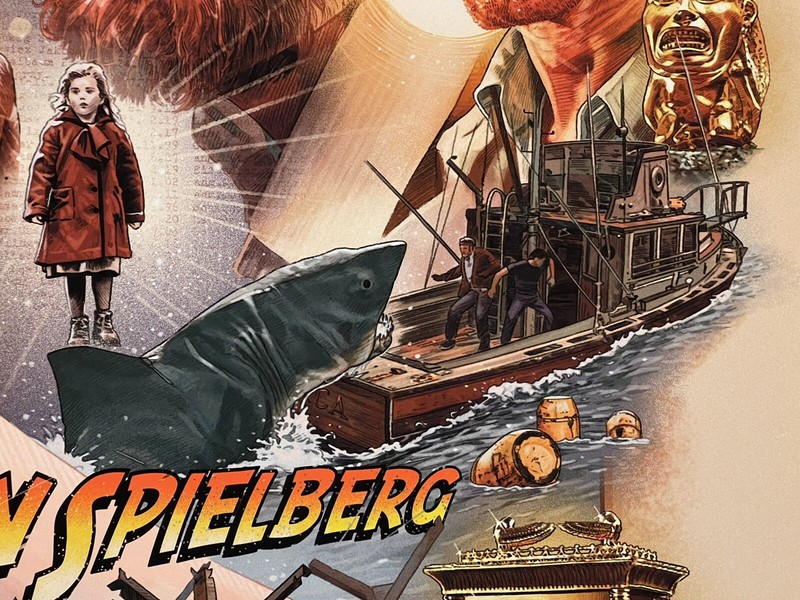 Steven Spielberg Jaws Indiana Jones ET Hook Duel Print Poster Mondo Ruiz Burgos gallery