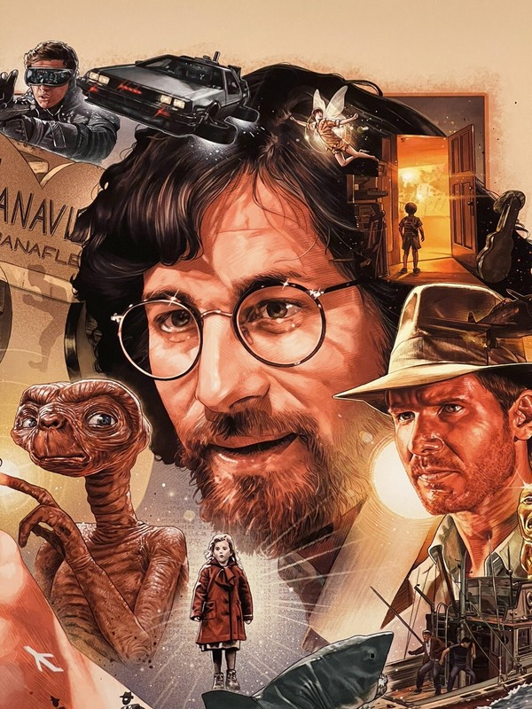 Steven Spielberg Jaws Indiana Jones ET Hook Duel Print Poster Mondo Ruiz Burgos gallery