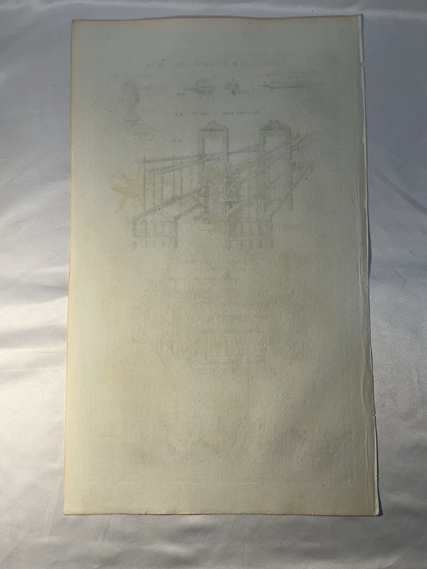 1800s Hydraulics Hydrostatics London Bridge Water Works Engraving Plate gallery