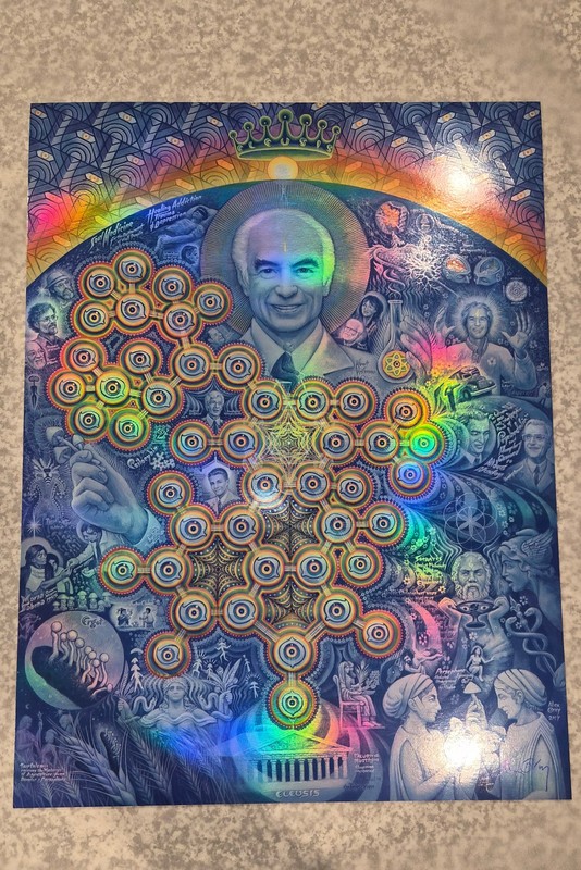 Alex Grey Art Print Albert Hofmann Holographic Foil Serigraph Poster S/# 150 COA