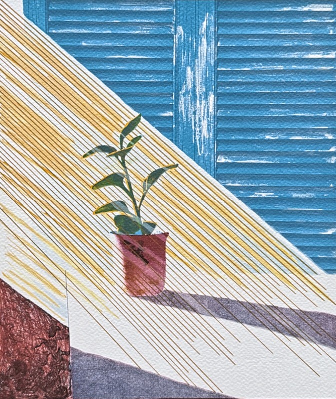 DAVID HOCKNEY - Sun - signed, numbered edition 21/200, 35x50 cm gallery
