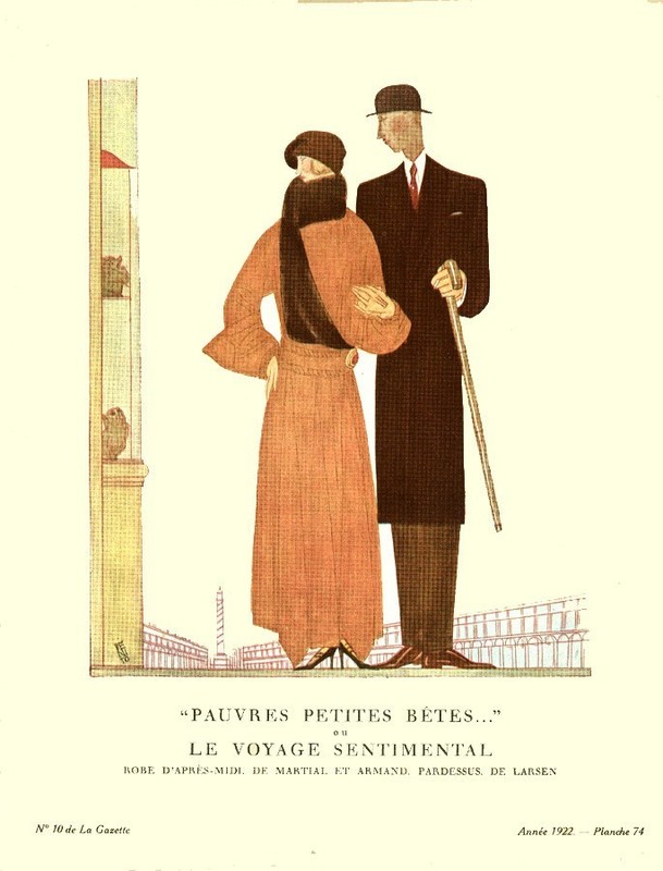 Gazette Du Bon Ton, Pochoir Illustration
