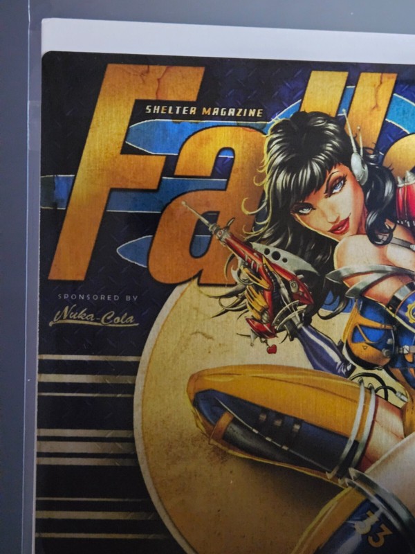 !!FOIL!! FALLOUT MAGAZINE COVER ART METAL PRINT SIGNED JAMIE TYNDALL WITH COA gallery