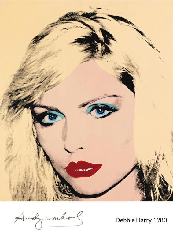 Andy Warhol - Debbie Harry 1980 Signed Print, Size A3. gallery