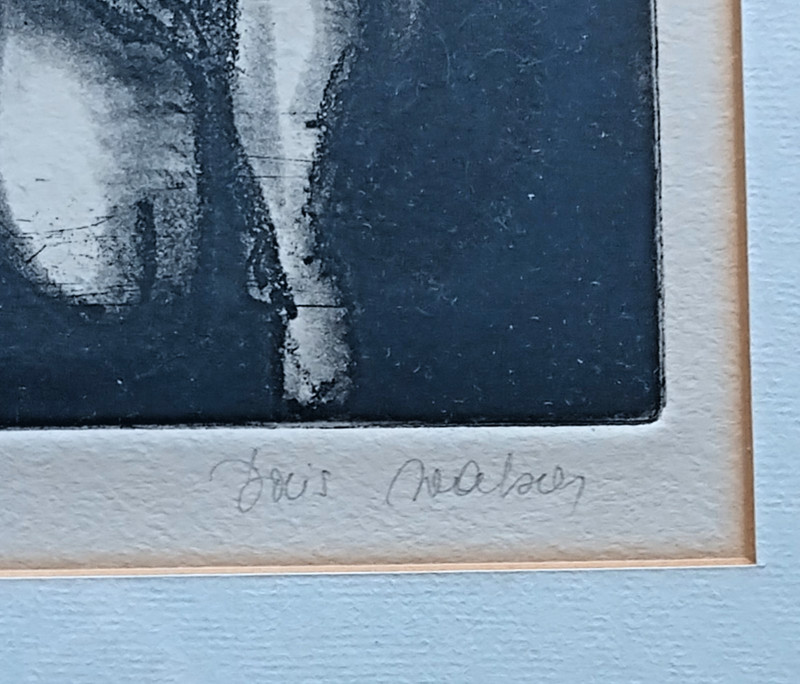 Graphic, art, signed, Doris Walser, female nude gallery