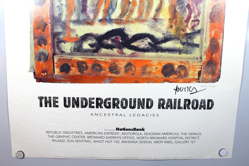 Purvis Young SIGNED Poster-Underground Railroad Ancestral Legacies (A04-B5) gallery