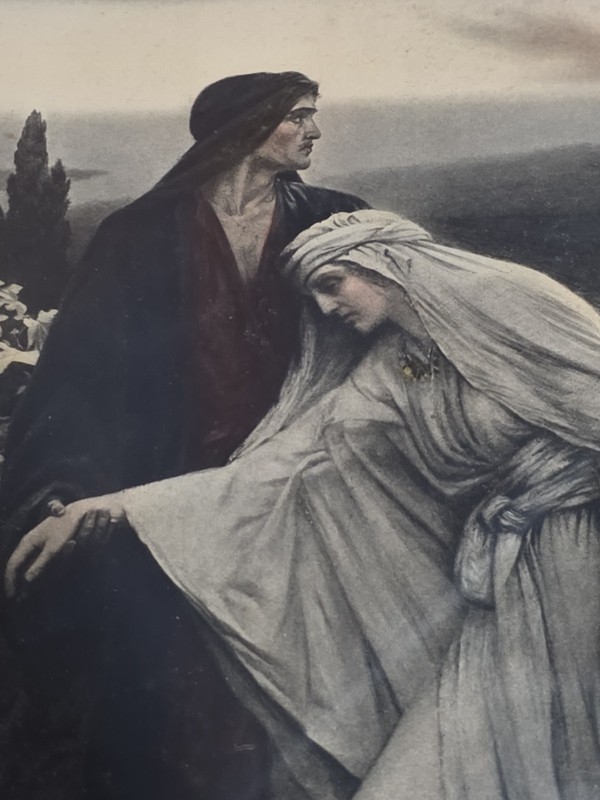 VTG ANTIQUE 1906 ART PRINT THE RETURN FROM CALVARY CHRIST ARTIST HERBERT SCHMALZ gallery