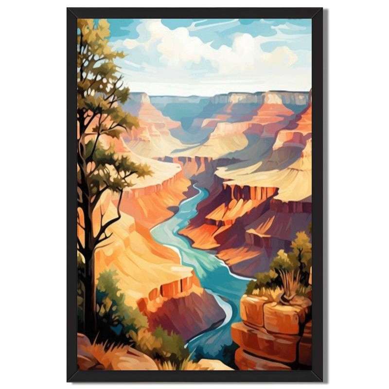 Grand Canyon Landscape Wall Art Canvas Oil Paintings Reproduction