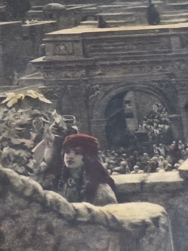 VTG ANTIQUE 1906 ART PRINT THE RETURN FROM CALVARY CHRIST ARTIST HERBERT SCHMALZ gallery