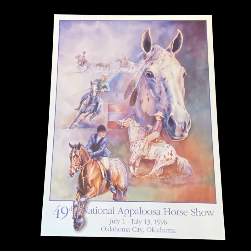 1996 National Appaloosa Horse Show Print by K Jodi Gear Oklahoma City 18×24