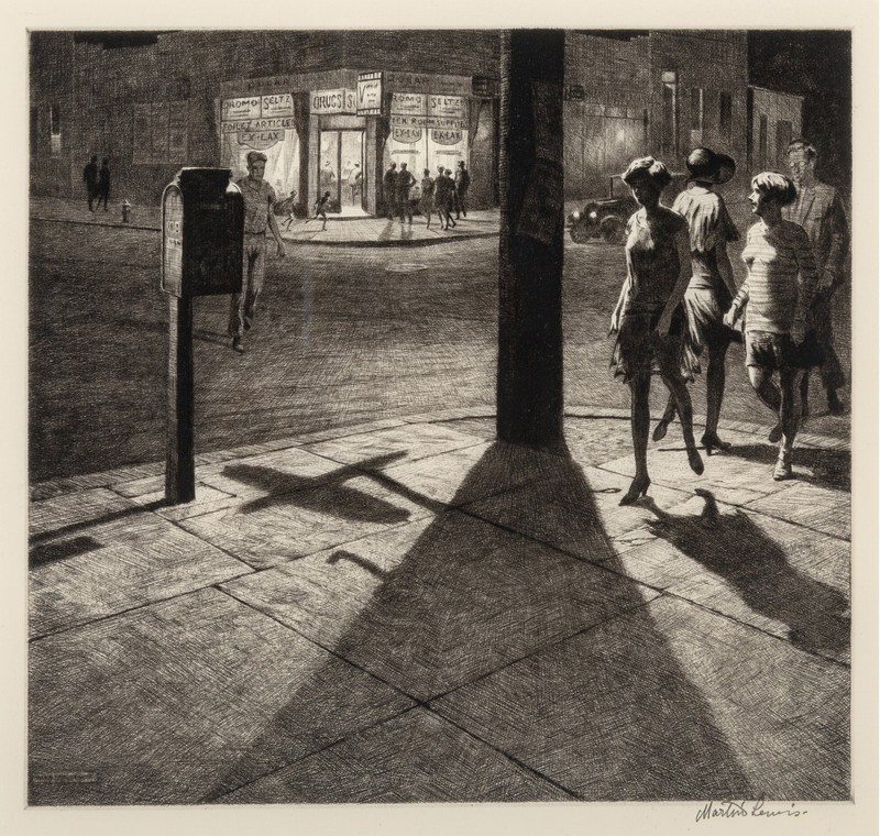 Martin Lewis: Corner Shadows 22×30 Archival Quality Fine Art Print