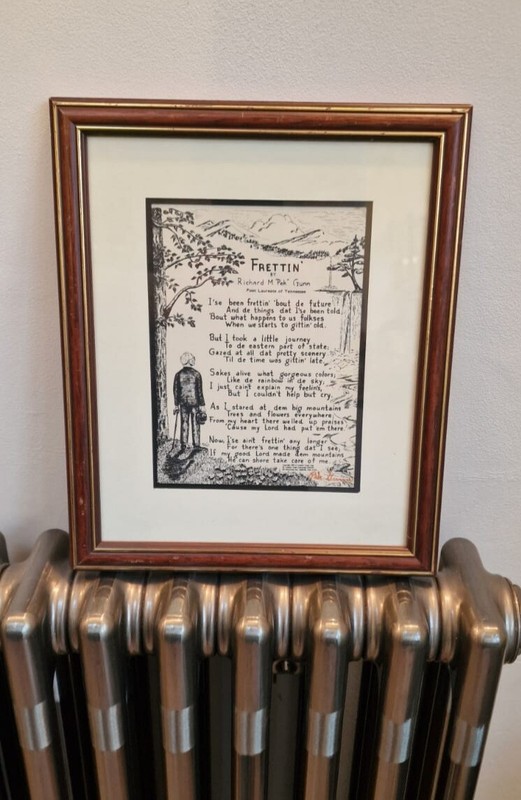 «Frettin» Poem by Richard M. «Pek» Gunn Signed Poet Laureate of Tennessee