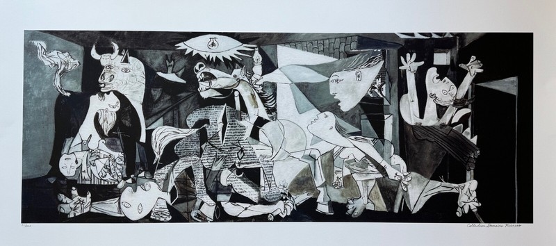 Pablo Picasso GUERNICA Estate Signed Limited Edition Giclee Art 24" x 48" gallery
