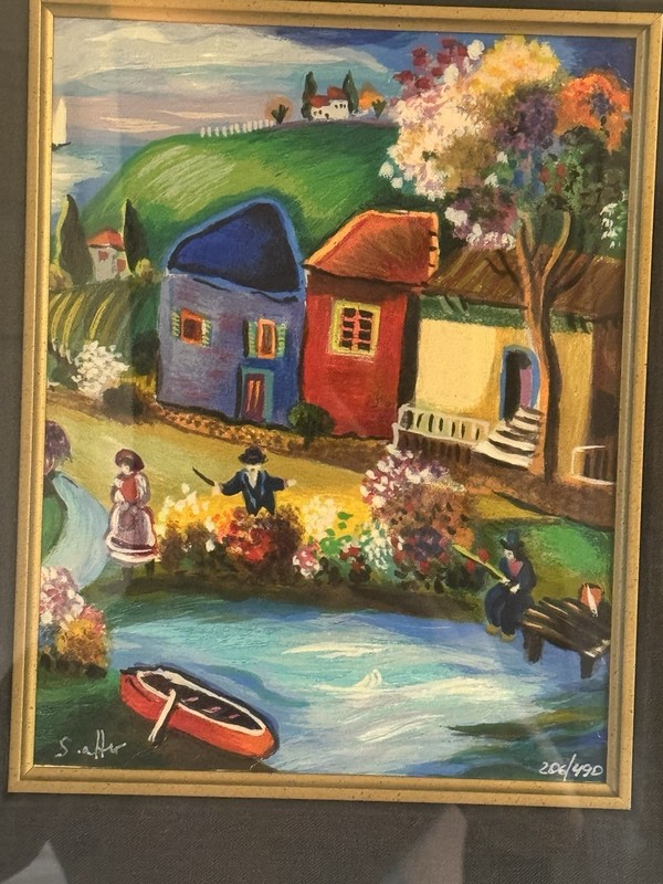 Shlomo Alter Jewish Art Serigraph On Paper Judaica Art Vintage Lt Ed 206/490