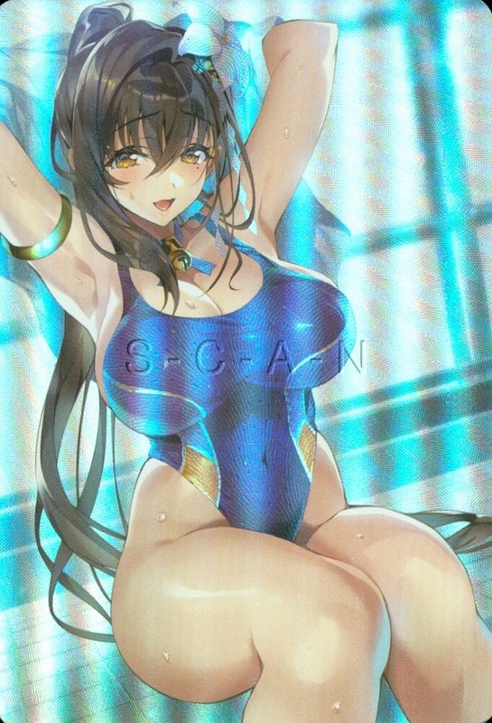 Original Collectible 2 1/4 x 3 3/8 Double Sided Semi Nude Anime Waifu Art Card 5