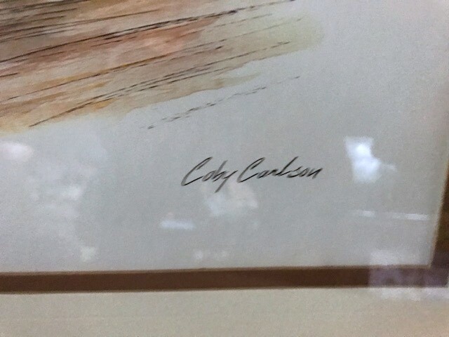 2 Coby Carlson Prints "Bruton Parish Church" & "Raleigh Tavern" Williamsburg, VA gallery