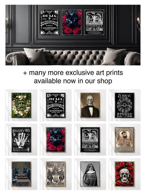 Ouija Board Art Print Wall Picture Poster Decor A4 A3 A2 A1 Small to Extra Large gallery