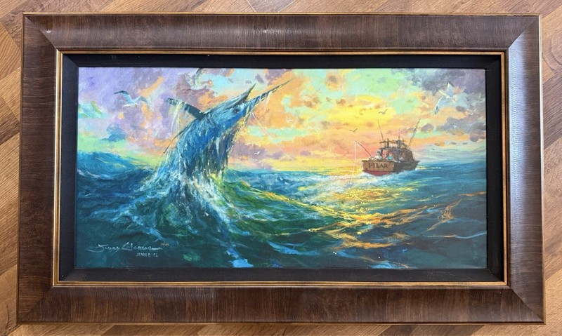 PILAR ON BY JAMES COLEMAN (FRAMED CANVAS GICLEE #24 Of 295