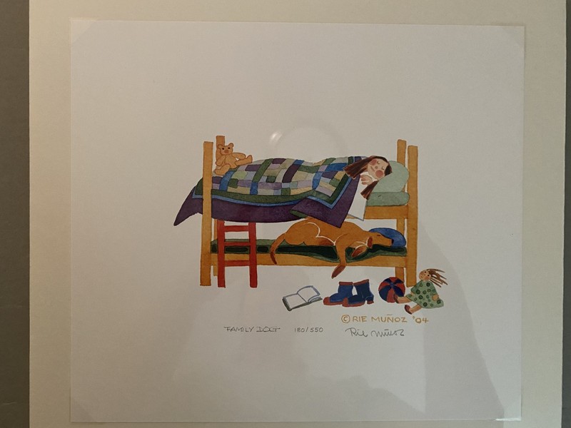 FAMILY DOG | Rie Munoz | Limited Edition Numbered | Ed 550 | #180
