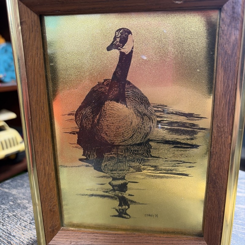 VTG 1974 Peggy Bang Wildlife Gold Foil Etching gallery